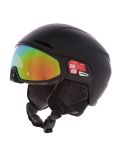 Miniaturka Alpina, Alto Q-Lite kask z szybą unisex Black Matt (Gold Mirror) czarny 