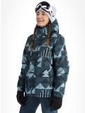 Miniaturka O'Neill, Z.E.N. Puffer Hybrid kurtka narciarska kobiety Blue Triangle Ikat niebieski 