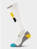 Miniaturka Poederbaas, Technical Ski Socks Bamboo Freeride skarpety narciarskie unisex White biały 