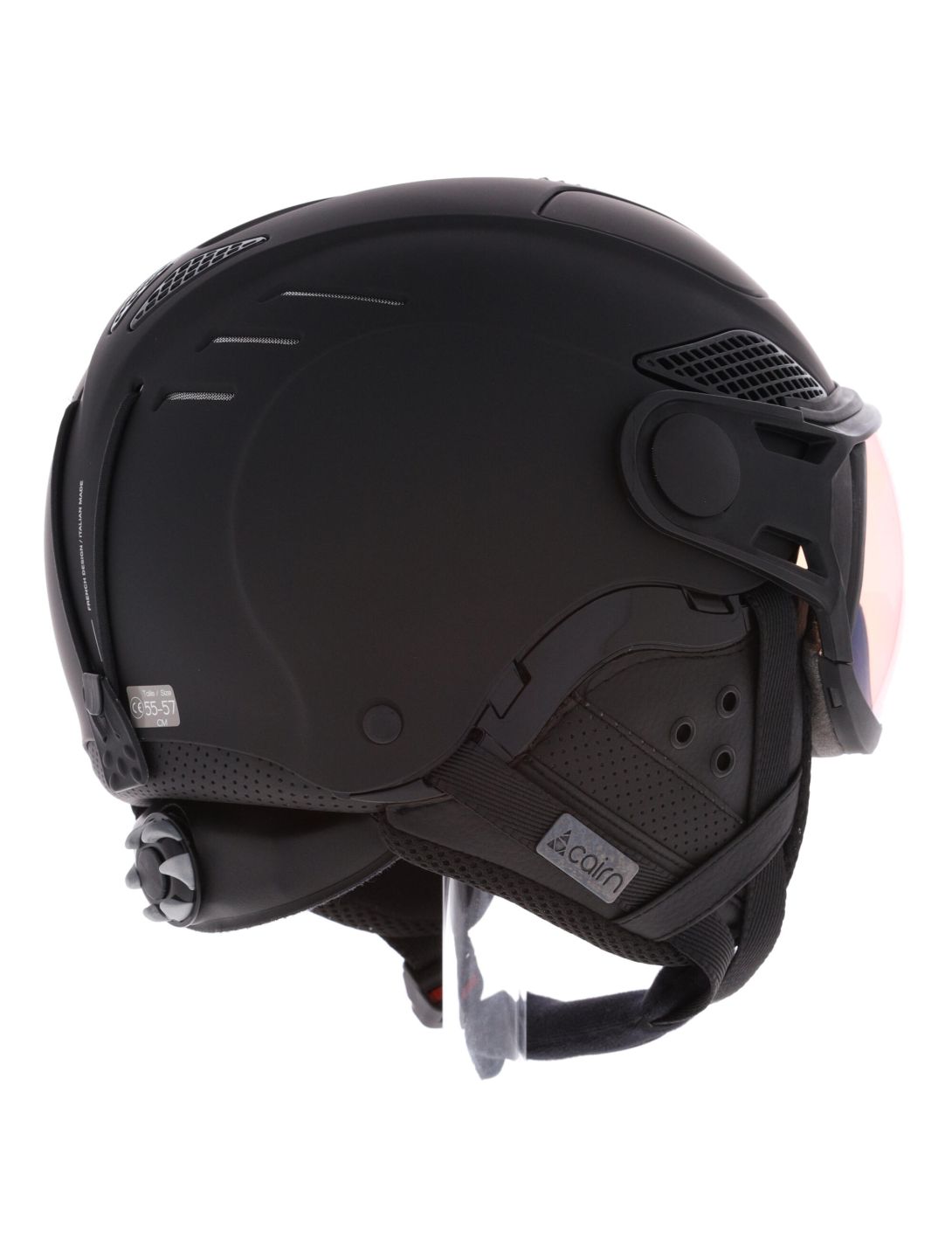 Cairn, Helios Evolight NXT kask z szybą unisex Mat Black czarny 