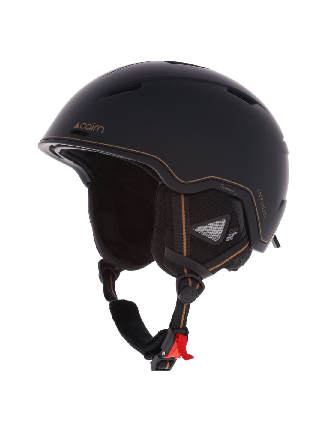 Cairn, Infiniti kask unisex Mat Black Gold czarny, Goud 