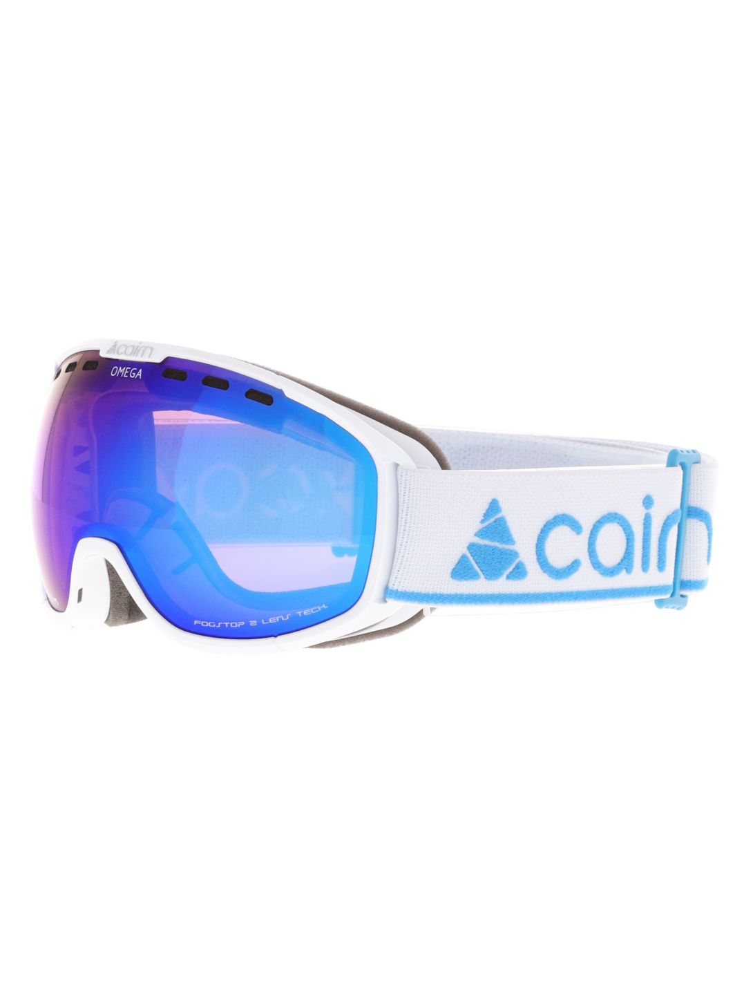 Cairn, Omega gogle unisex Shiny White Blue biały, niebieski 