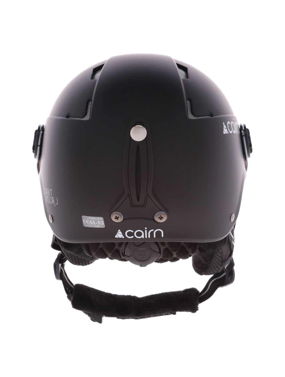 Cairn, Orbit Visor J kask z szybą dzieci Mat Black czarny 