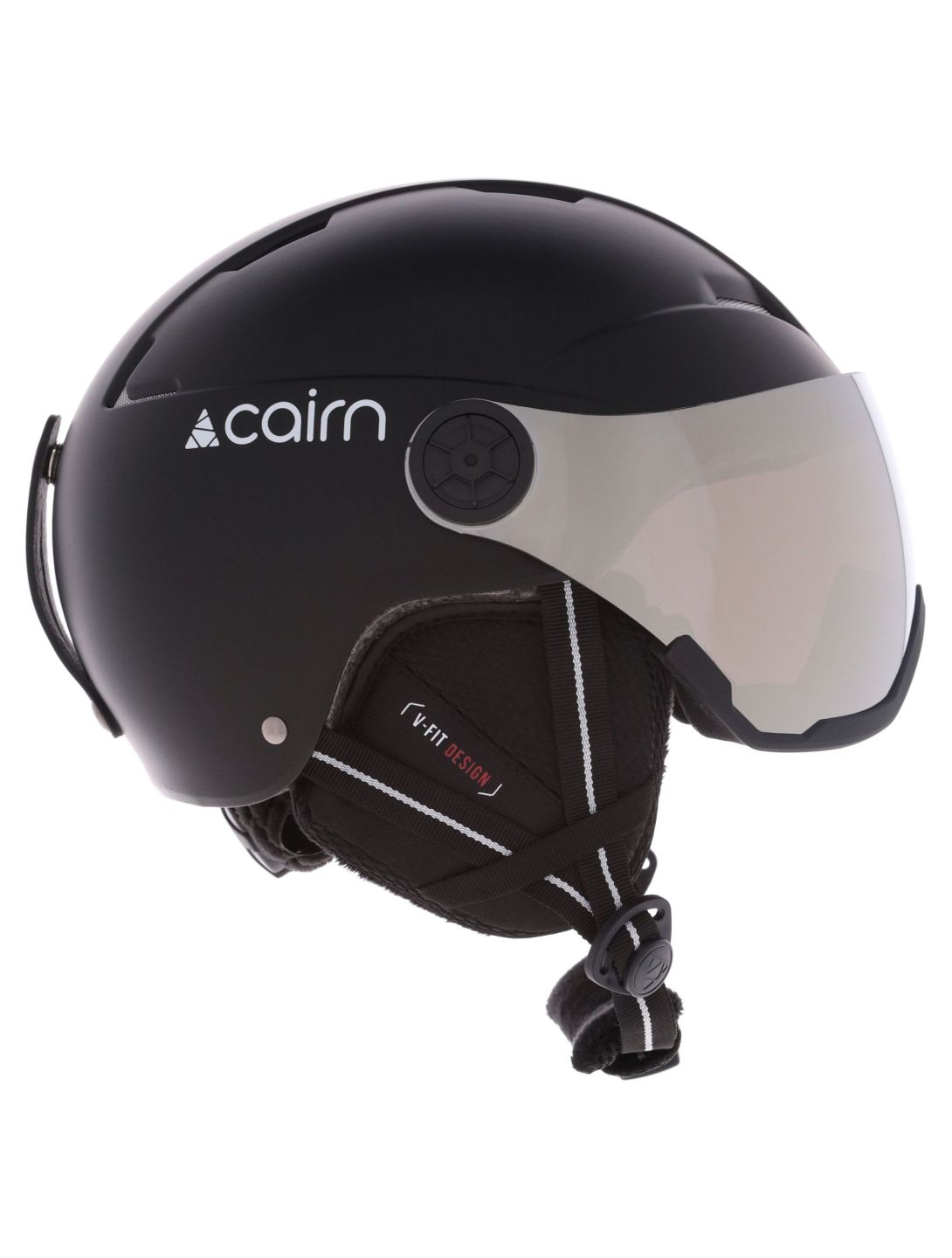 Cairn, Orbit Visor J kask z szybą dzieci Mat Black czarny 