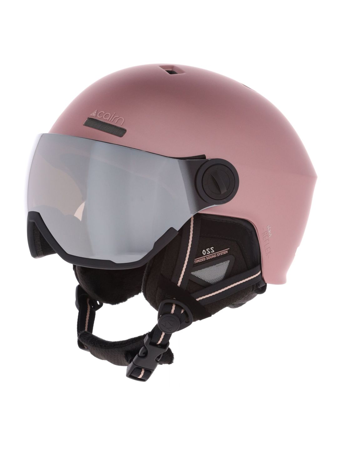 Cairn, Reflex Visor kask z szybą unisex Mat Metallic Dust różowy 