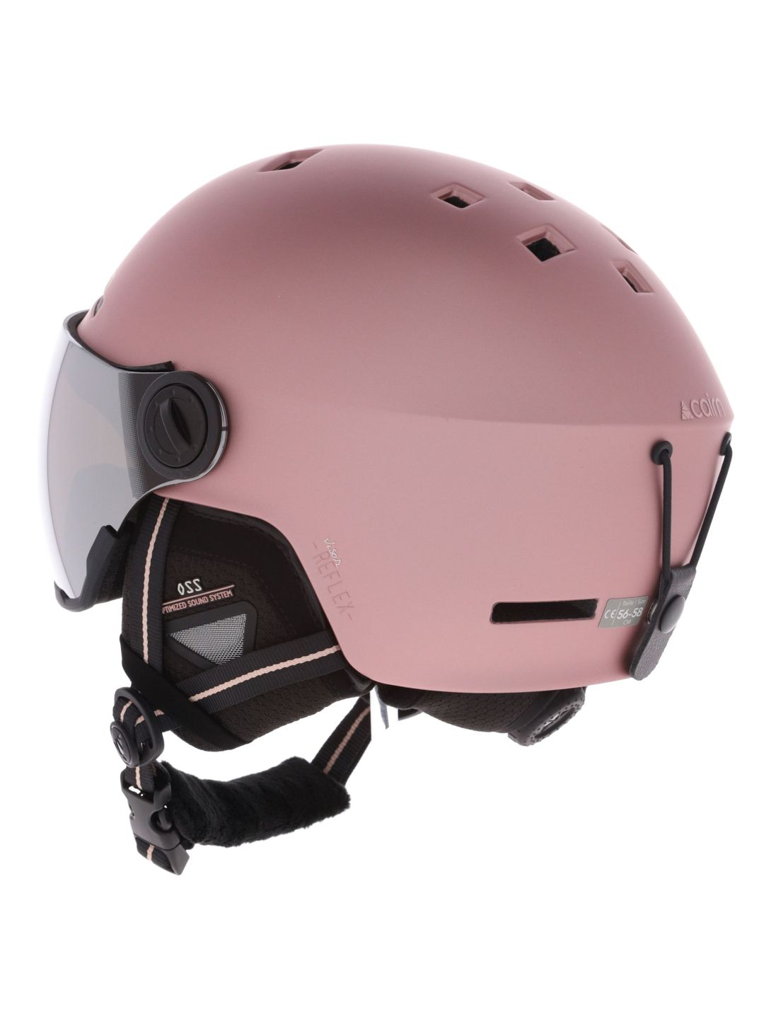 Cairn, Reflex Visor kask z szybą unisex Mat Metallic Dust różowy 