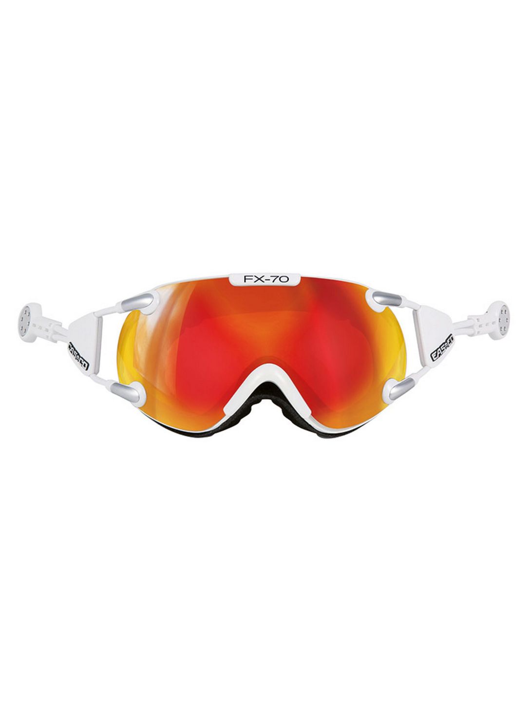 Casco, Fx-70 Carbonic szybka unisex White / Orange biały 