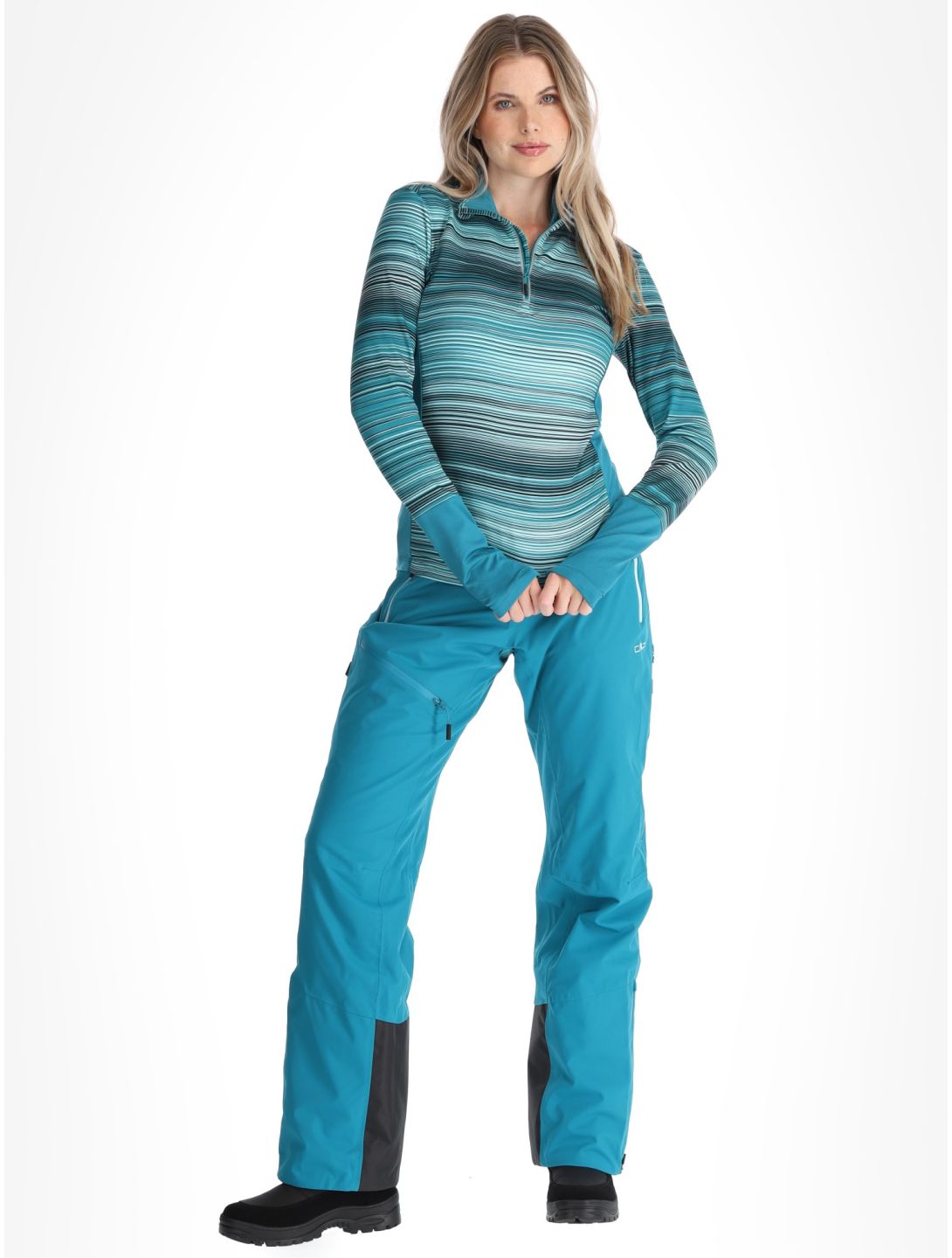 CMP, 34L2096 bluza kobiety Teal / Aqua niebieski, zielony 