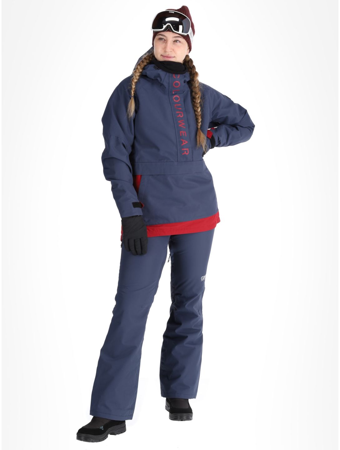 ColourWear, W Signature kurtka anorak kobiety Navy niebieski 