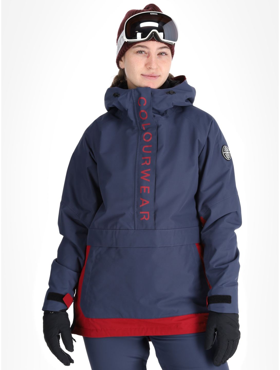 ColourWear, W Signature kurtka anorak kobiety Navy niebieski 