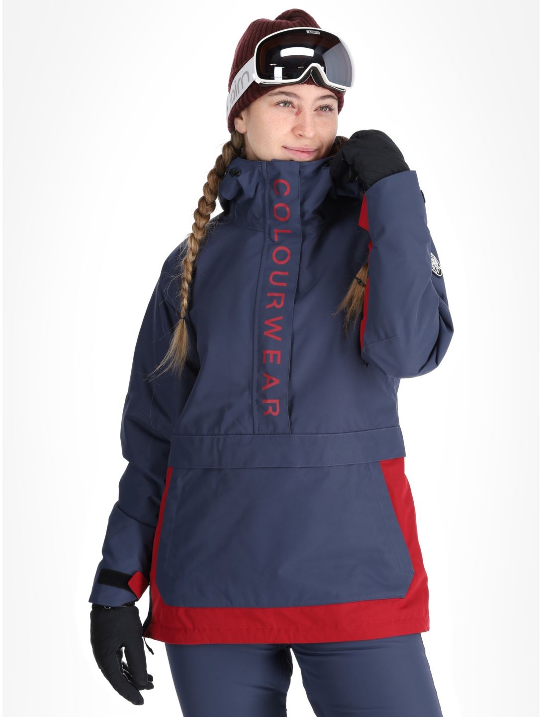 ColourWear, W Signature kurtka anorak kobiety Navy niebieski 