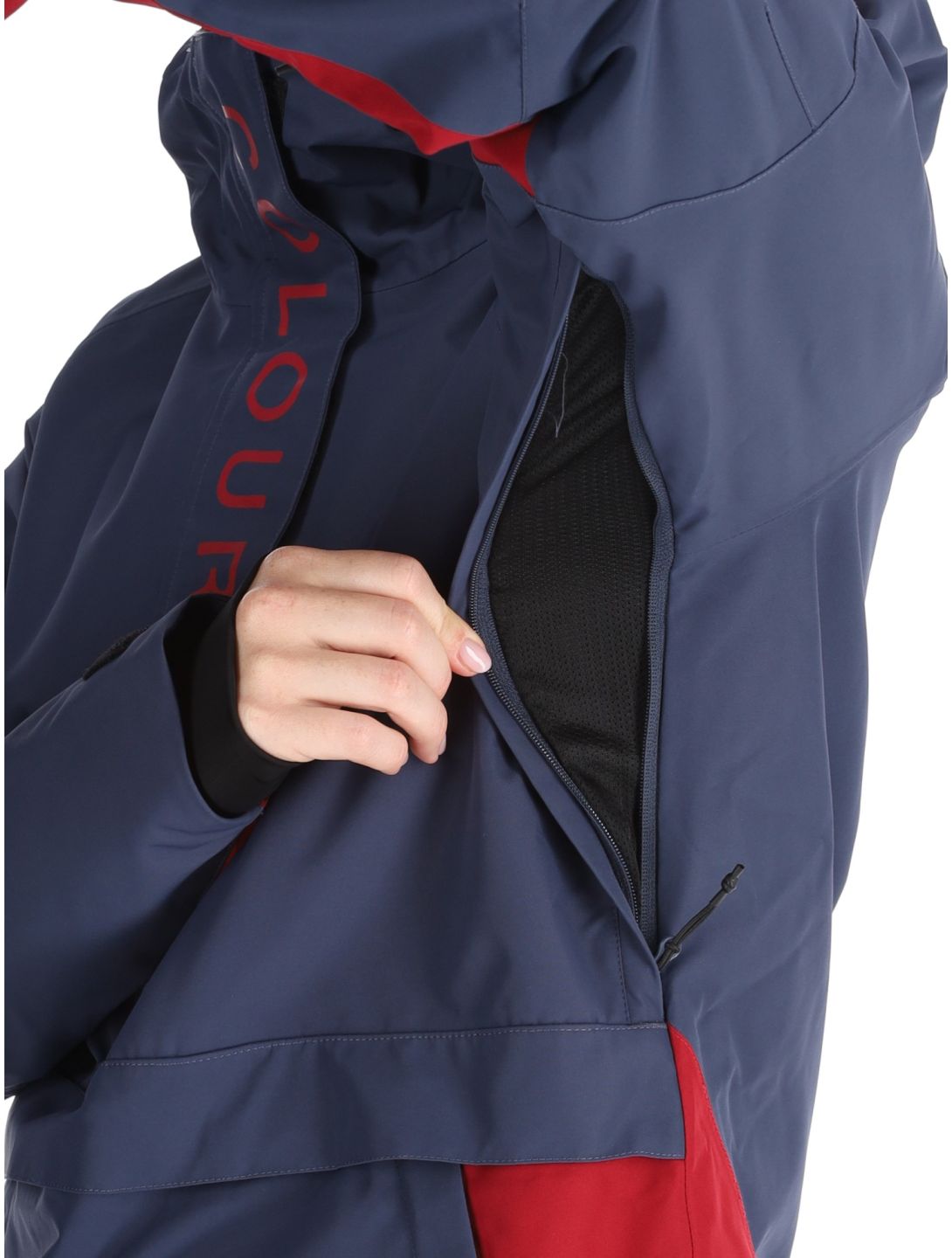 ColourWear, W Signature kurtka anorak kobiety Navy niebieski 