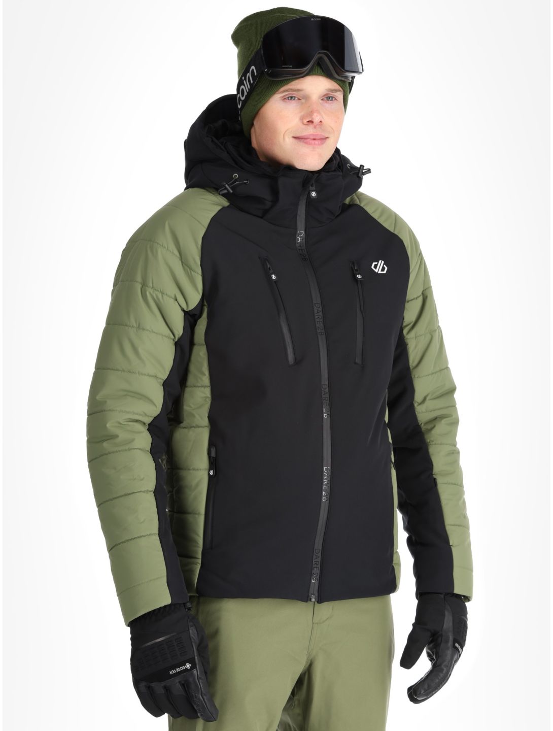 Dare2b, Speed kurtka softshell mężczyźni Olivine Green / Black czarny, zielony 