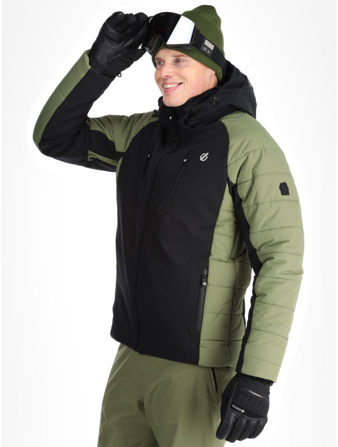 Dare2b, Speed kurtka softshell mężczyźni Olivine Green / Black czarny, zielony 