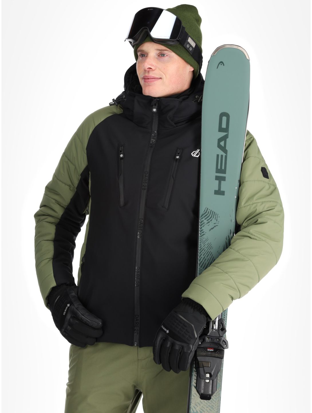 Dare2b, Speed kurtka softshell mężczyźni Olivine Green / Black czarny, zielony 