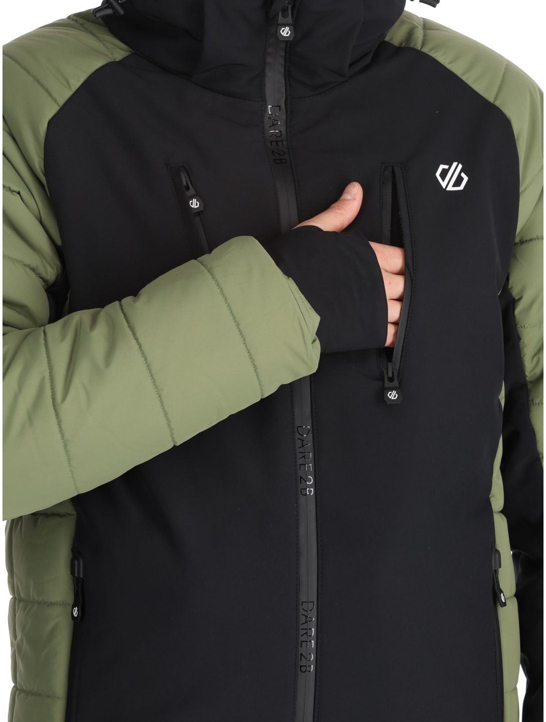 Dare2b, Speed kurtka softshell mężczyźni Olivine Green / Black czarny, zielony 