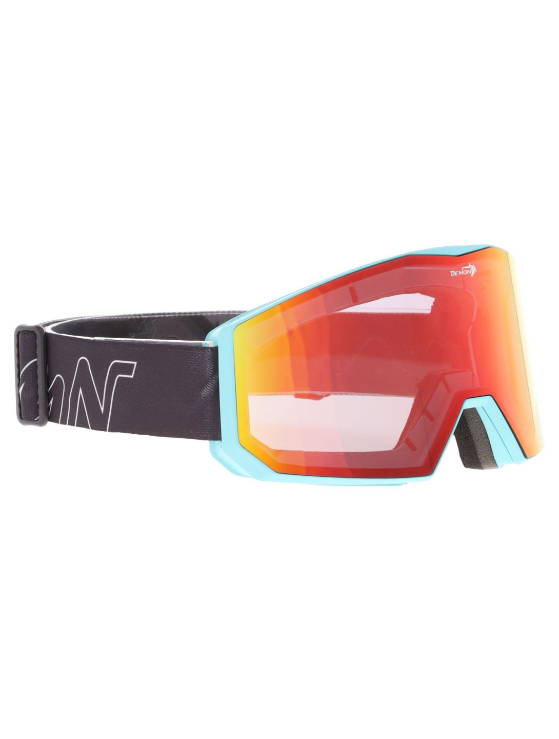 Demon, Future gogle unisex Matt Light Blue - Orange Red Mirror niebieski 