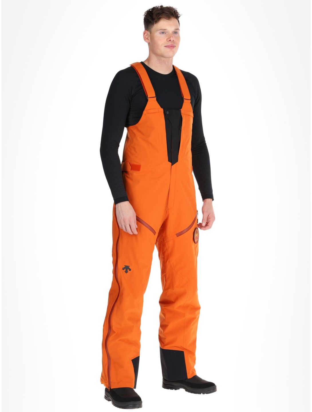 Descente, M-GD50M spodnie hardshell BIB mężczyźni Ripen Orange pomarańczowy 