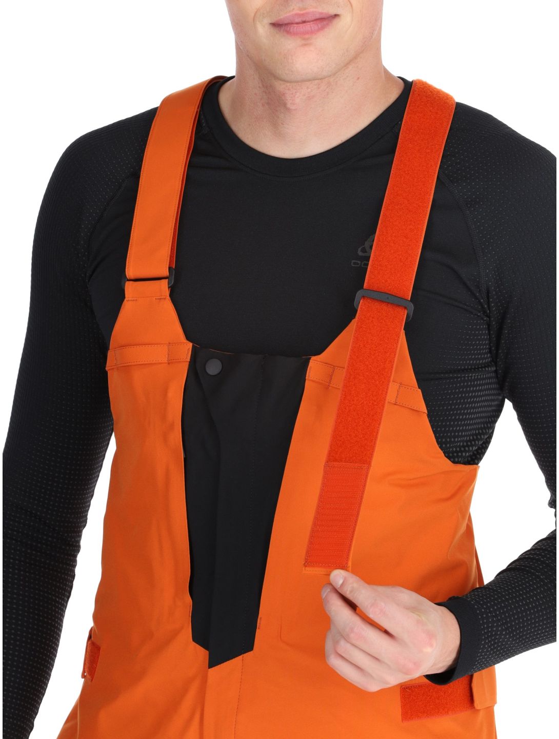 Descente, M-GD50M spodnie hardshell BIB mężczyźni Ripen Orange pomarańczowy 