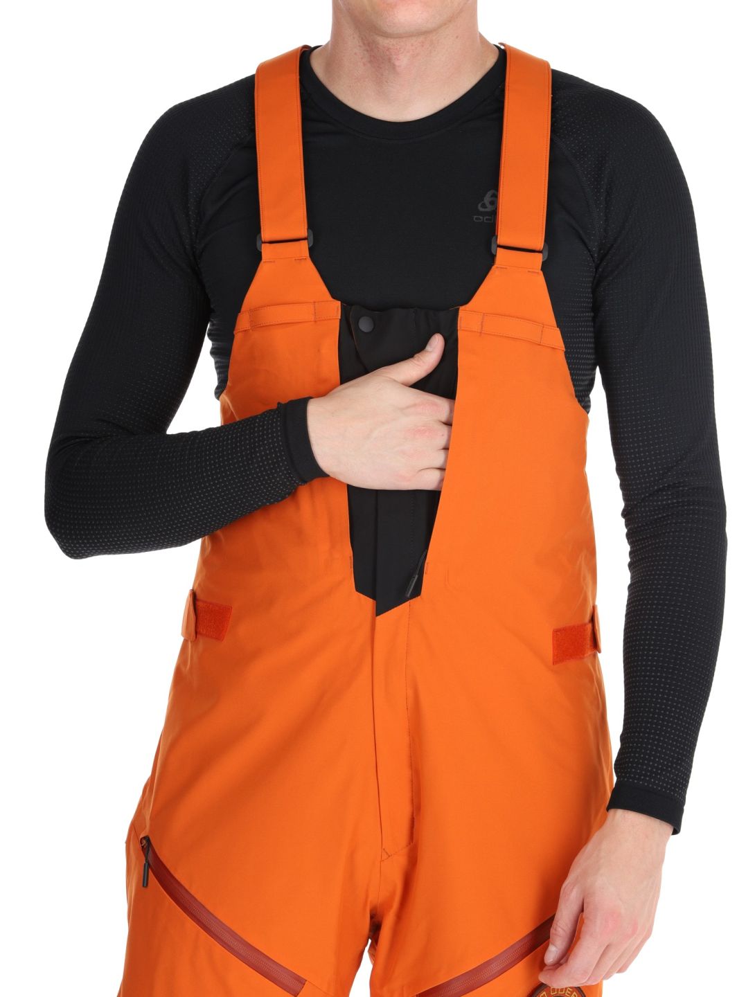 Descente, M-GD50M spodnie hardshell BIB mężczyźni Ripen Orange pomarańczowy 