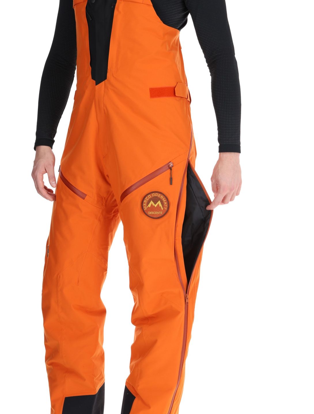 Descente, M-GD50M spodnie hardshell BIB mężczyźni Ripen Orange pomarańczowy 