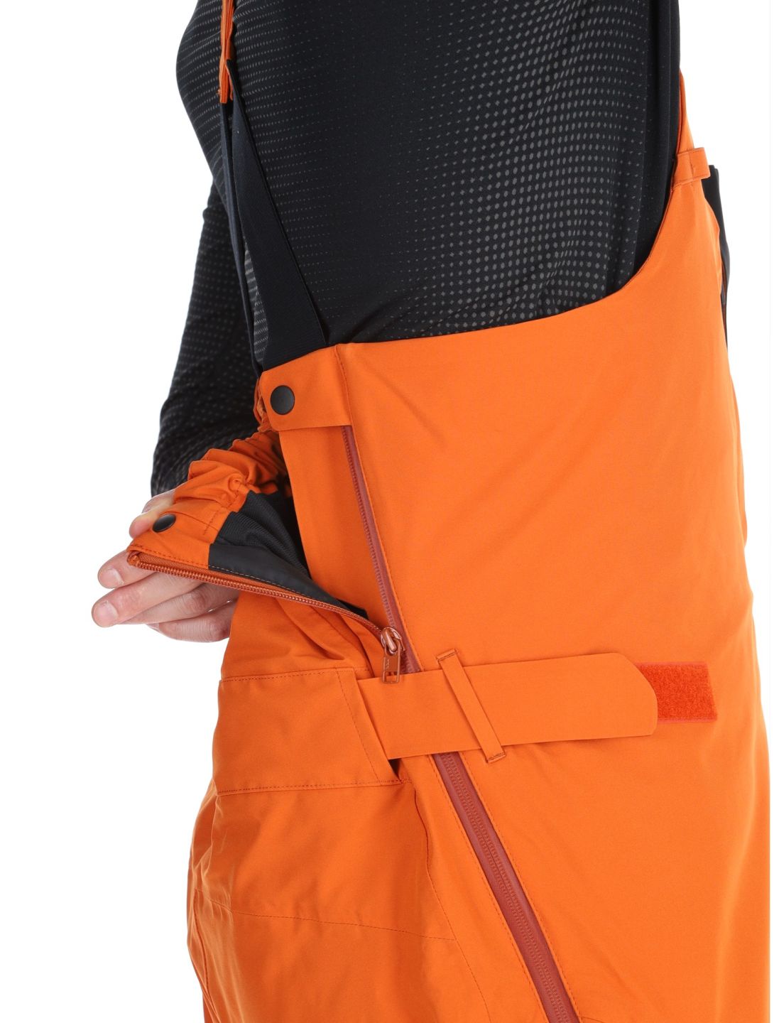 Descente, M-GD50M spodnie hardshell BIB mężczyźni Ripen Orange pomarańczowy 