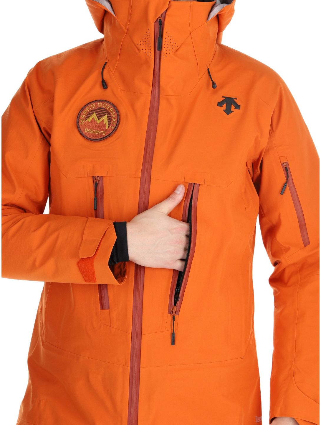 Descente, M-GK50M Marco Odermatt kurtka hardshell mężczyźni Ripen Orange pomarańczowy 