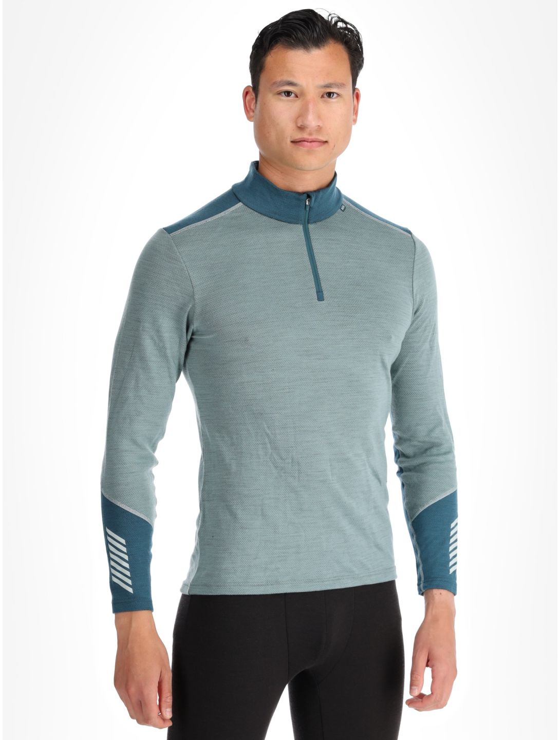 Helly Hansen, Lifa Merino Midweight 1/2 Zip bluza mężczyźni Cactus zielony 