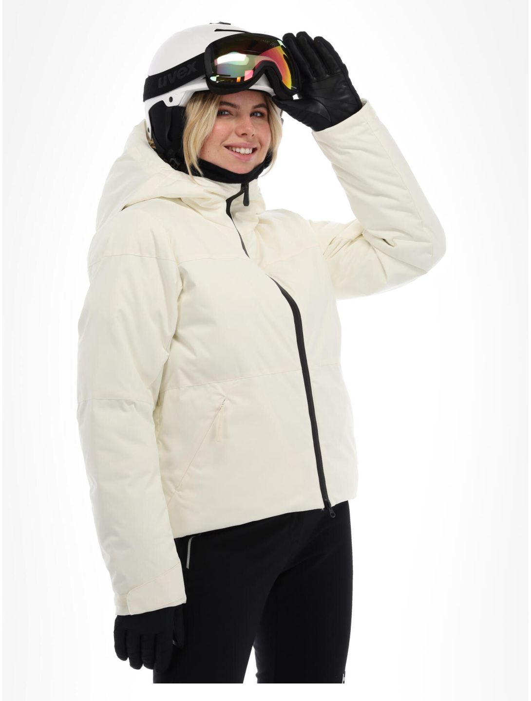 Helly Hansen, W Nora Short Puffy kurtka narciarska kobiety Snow biały 