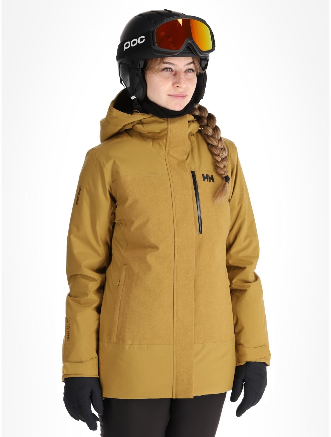 Helly Hansen, W Snowplay Long Insulated kurtka narciarska kobiety Lynx żółty 