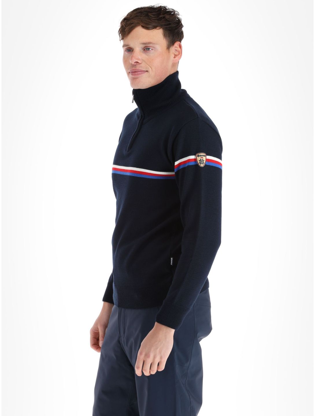 Kama, Merino sweater 4056 sweter mężczyźni Navy niebieski 