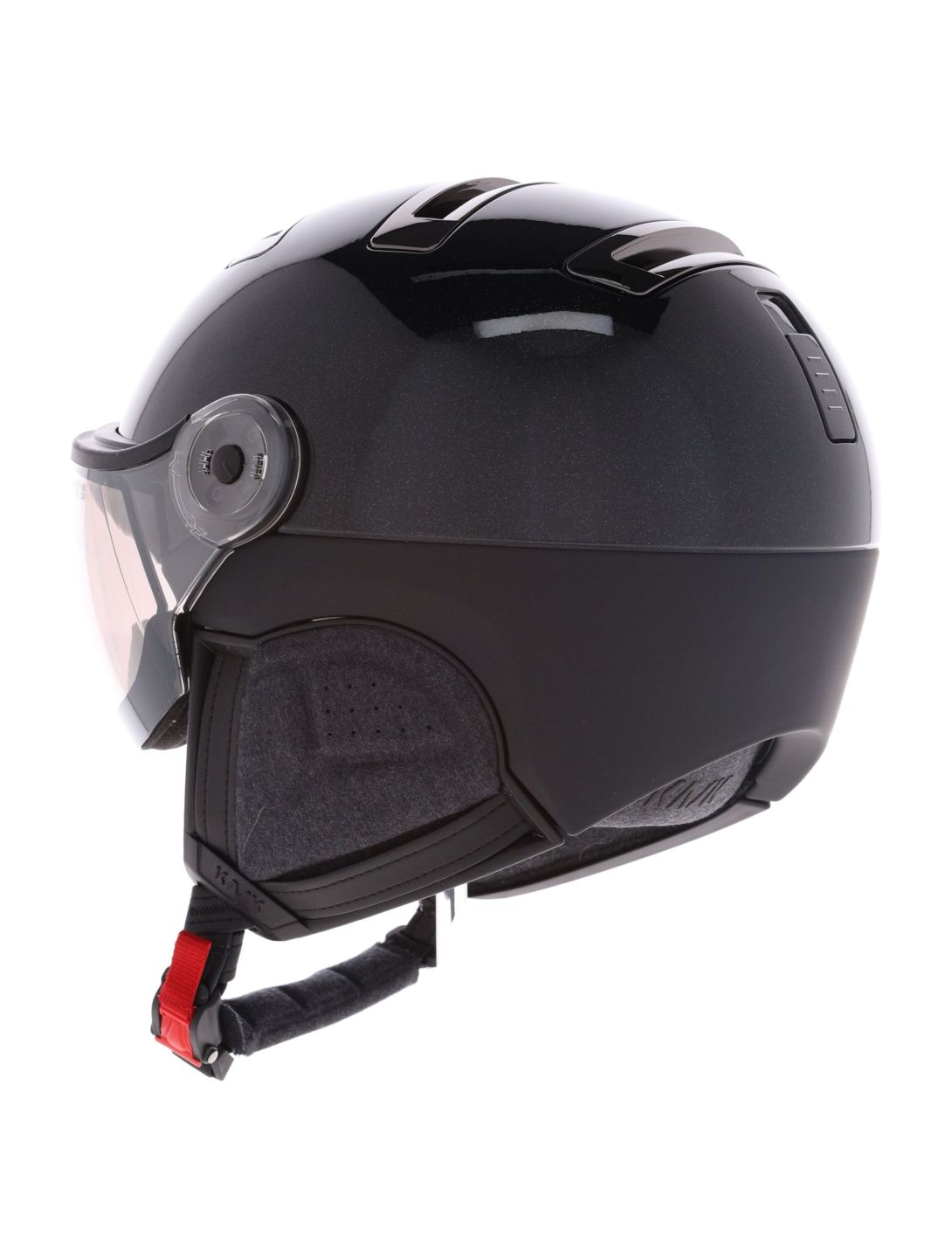 Kask, Piuma-R Chrome Visor kask z szybą unisex Black czarny 