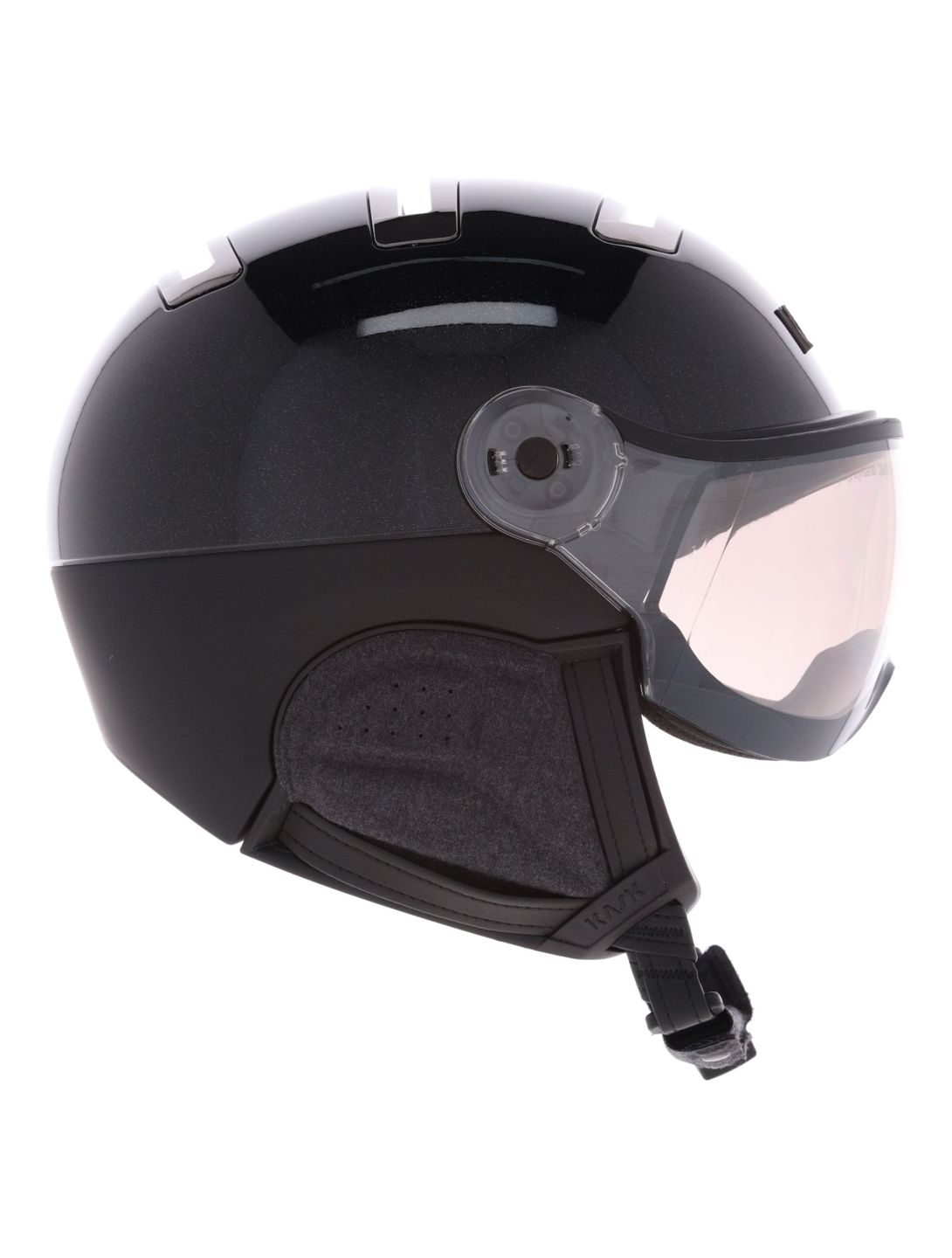 Kask, Piuma-R Chrome Visor kask z szybą unisex Black czarny 