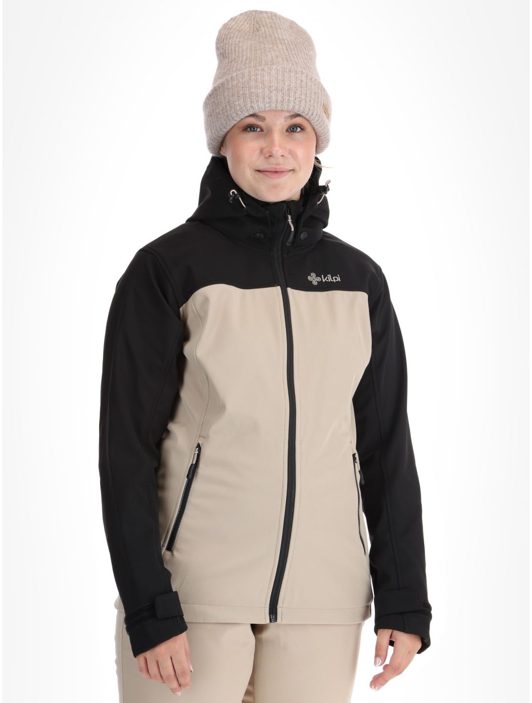 Kilpi, Ravia kurtka softshell kobiety Beige beżowy, czarny 