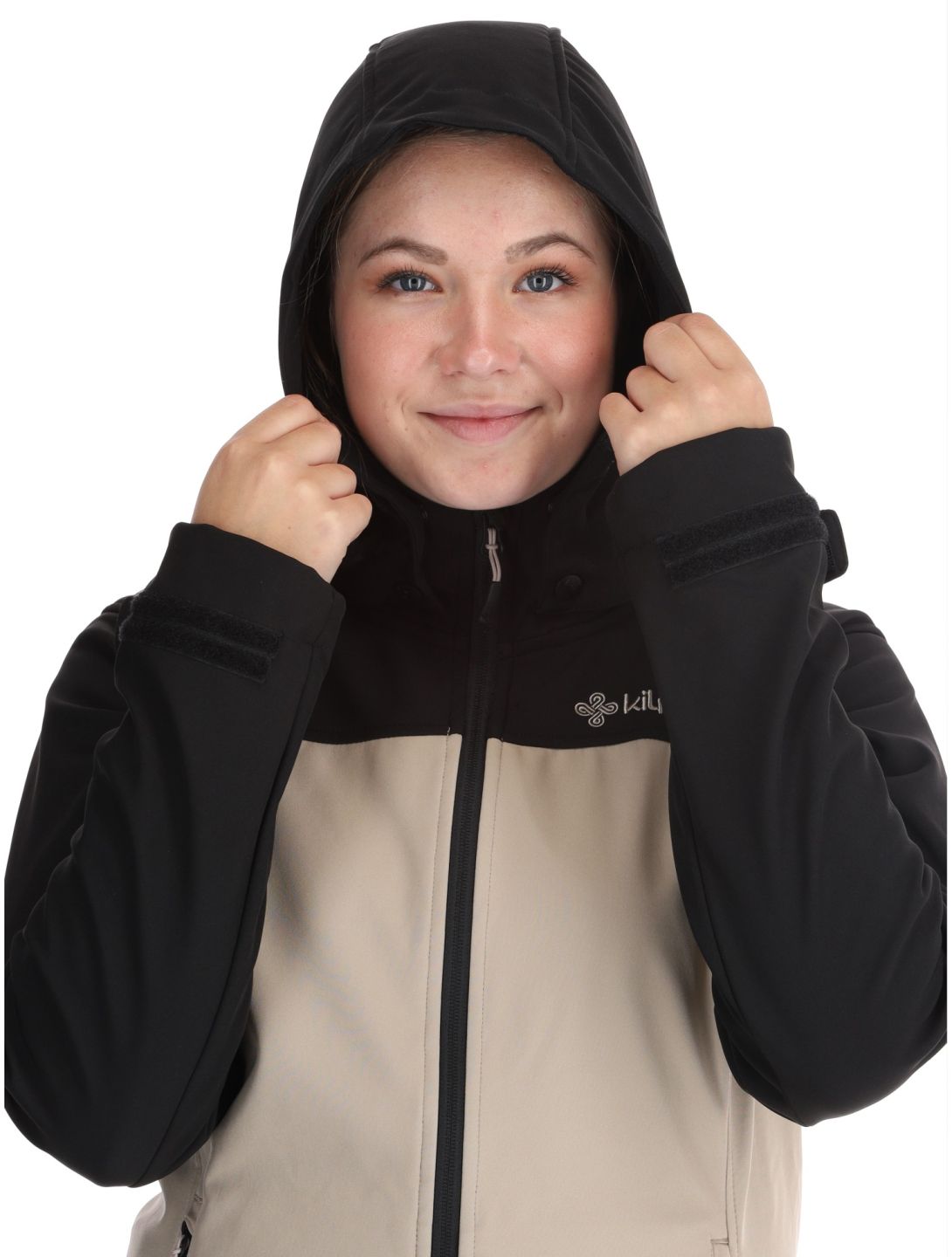 Kilpi, Ravia kurtka softshell kobiety Beige beżowy, czarny 