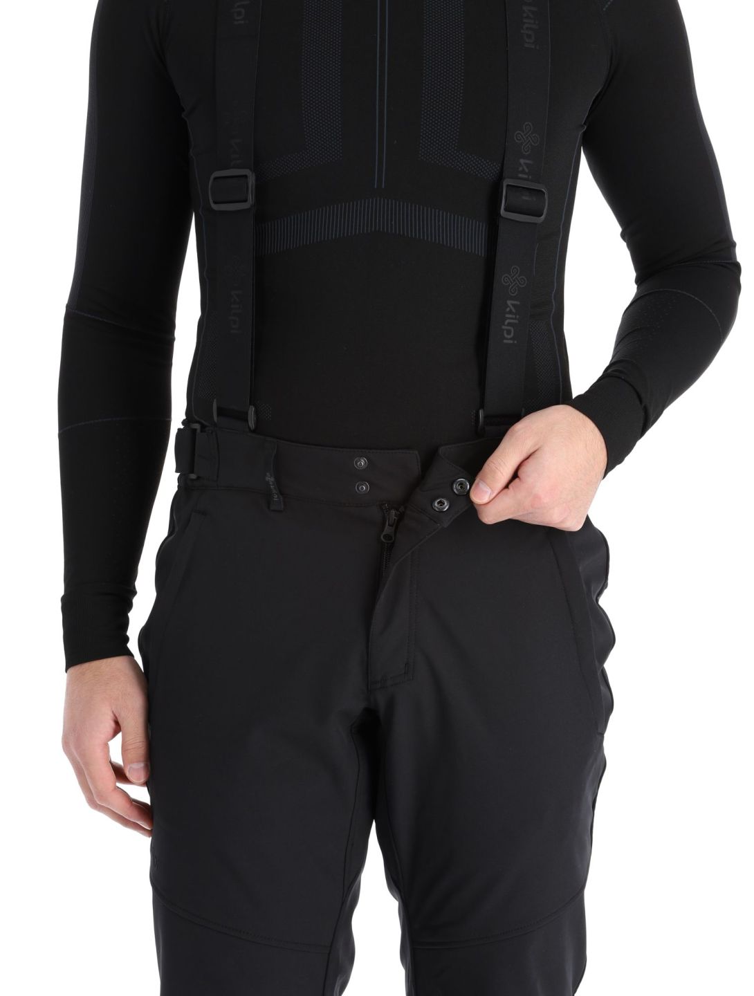 Kilpi, Rhea-m spodnie softshell duże rozmiary mężczyźni Black czarny 