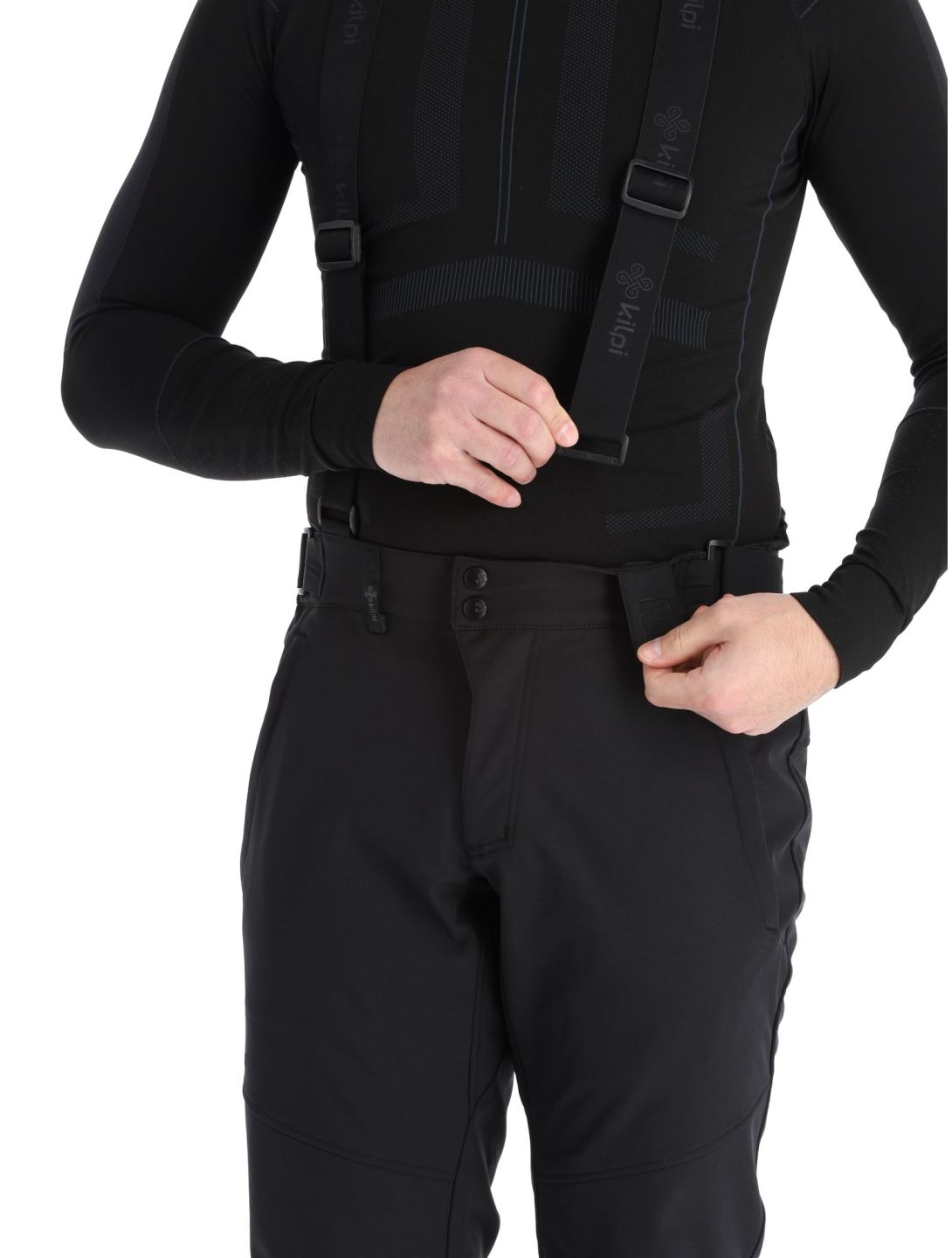 Kilpi, Rhea-m spodnie softshell duże rozmiary mężczyźni Black czarny 