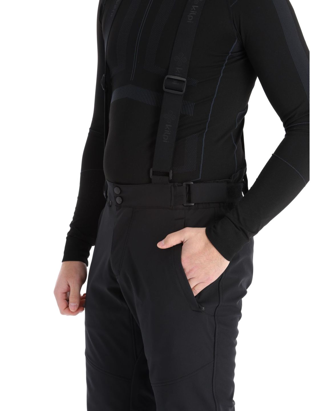 Kilpi, Rhea-m spodnie softshell duże rozmiary mężczyźni Black czarny 