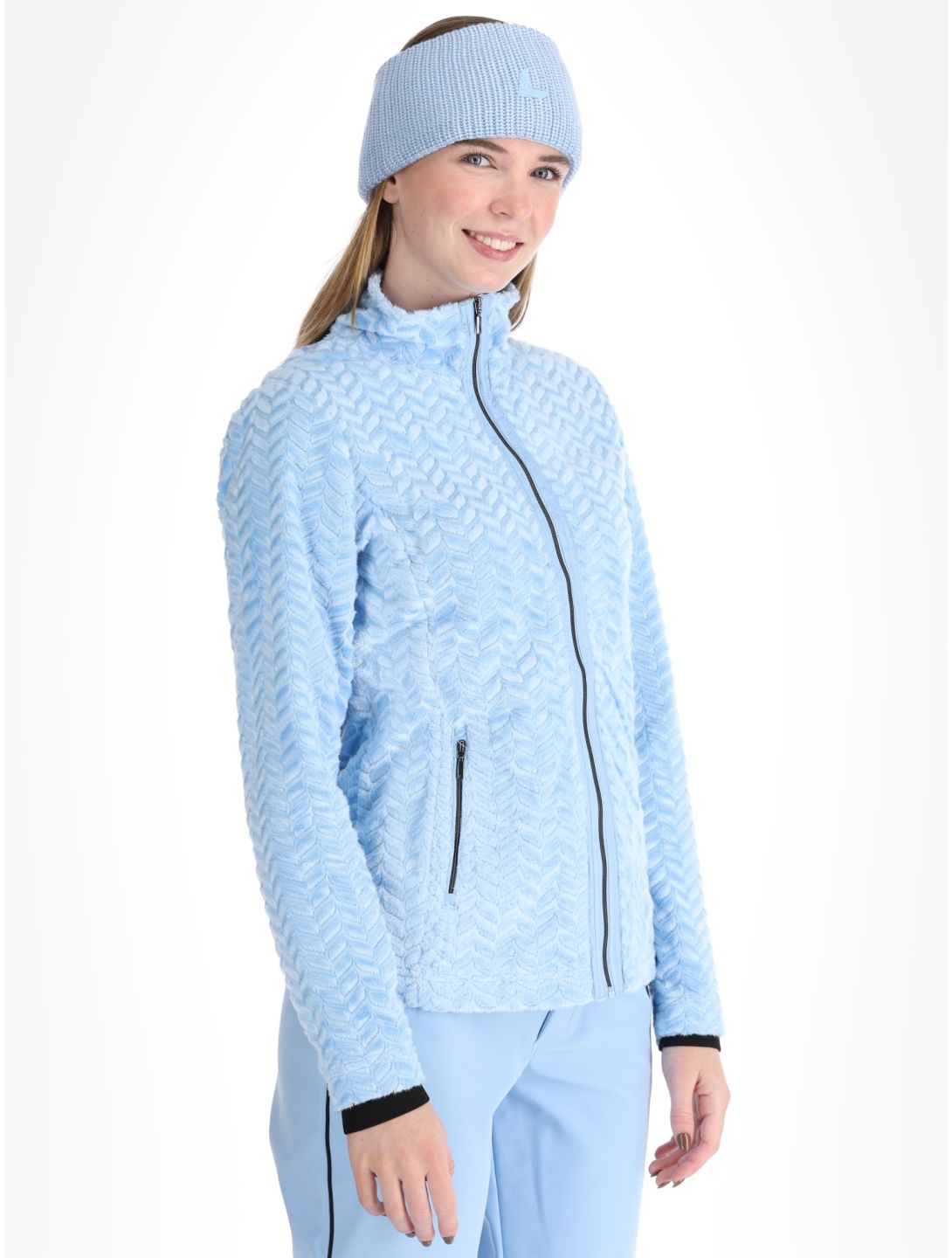 Luhta, Halmeniemi bluza kobiety Light Blue niebieski 