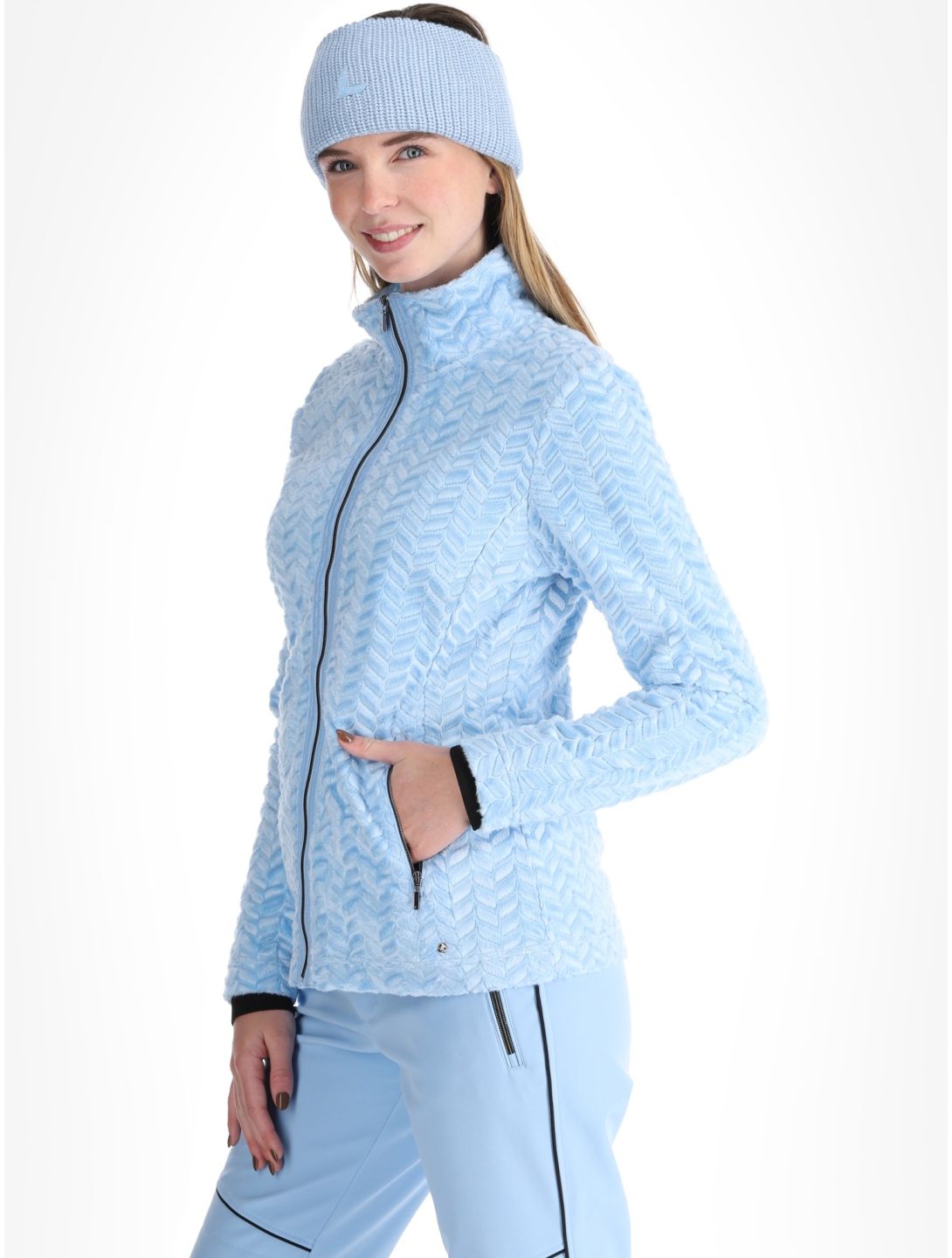 Luhta, Halmeniemi bluza kobiety Light Blue niebieski 