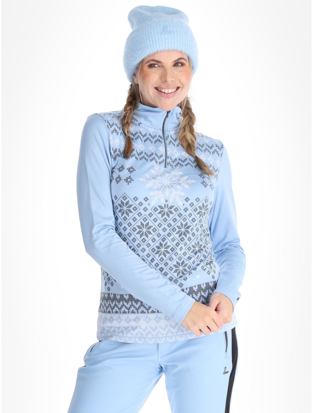 Luhta, Hangist bluza kobiety Light Blue niebieski 