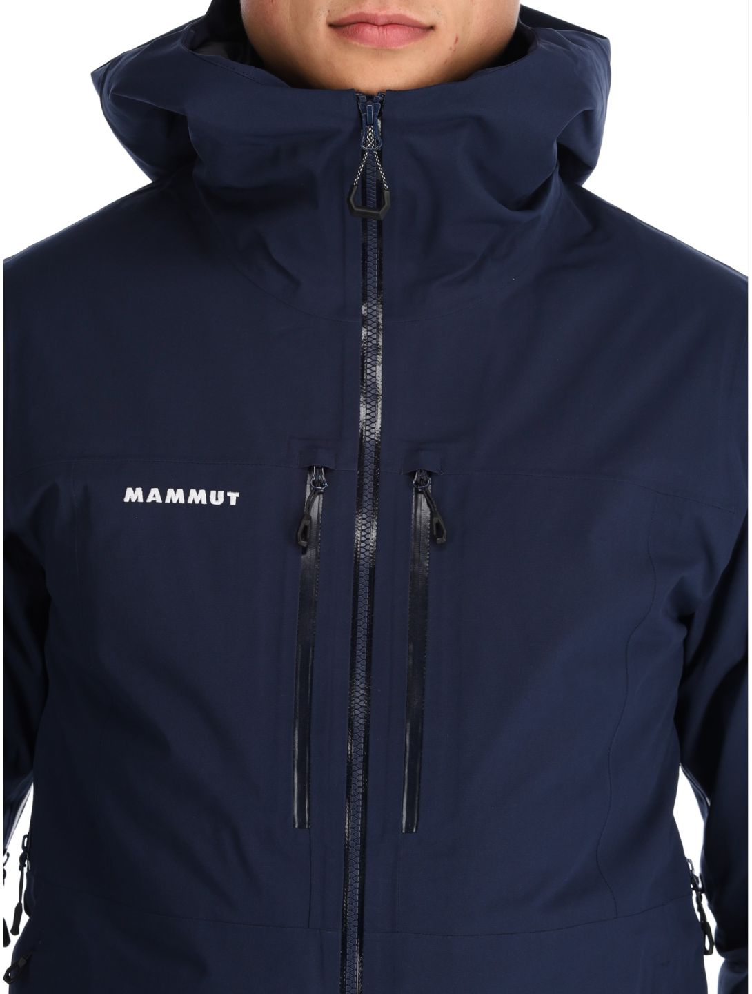 Mammut, Stoney HS Thermo Hooded kurtka narciarska mężczyźni Marine niebieski 