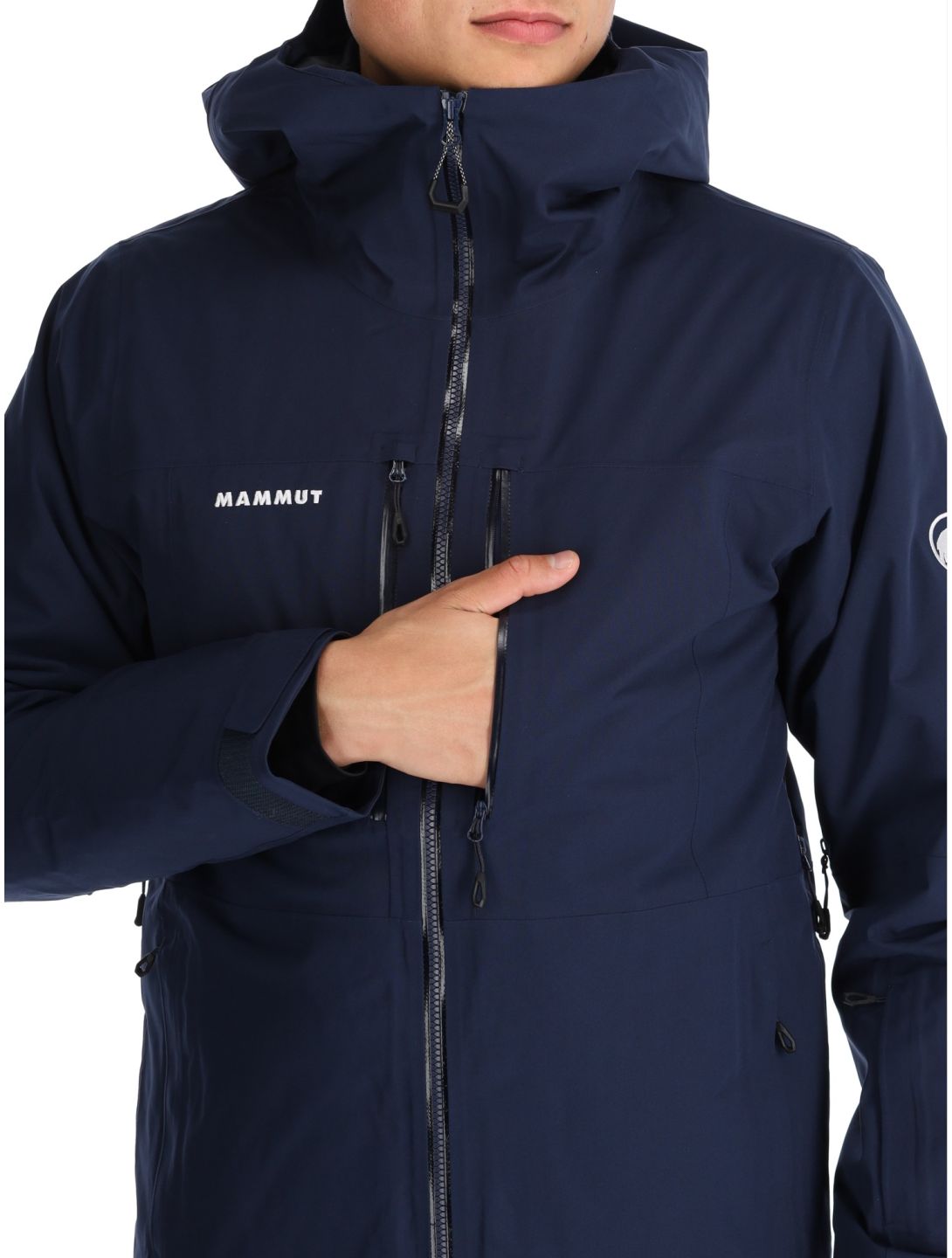 Mammut, Stoney HS Thermo Hooded kurtka narciarska mężczyźni Marine niebieski 