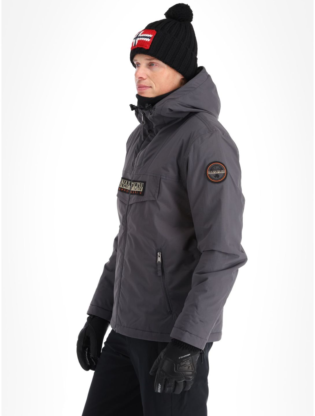 Napapijri, Rainforest Open Winter kurtka narciarska mężczyźni Dark Grey Solid szary 