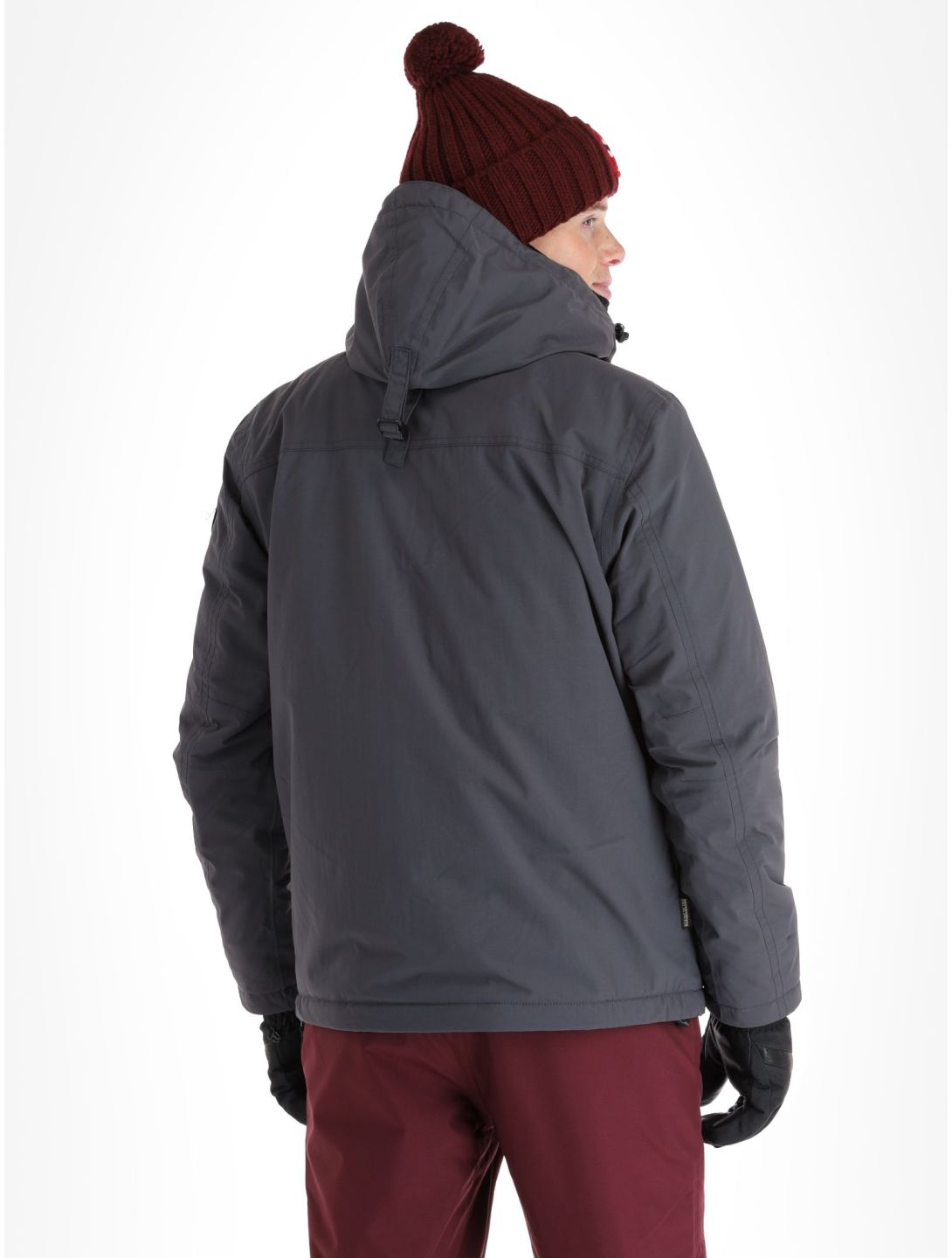 Napapijri, Rainforest Pocket 2 kurtka anorak mężczyźni Dark Grey Solid szary 