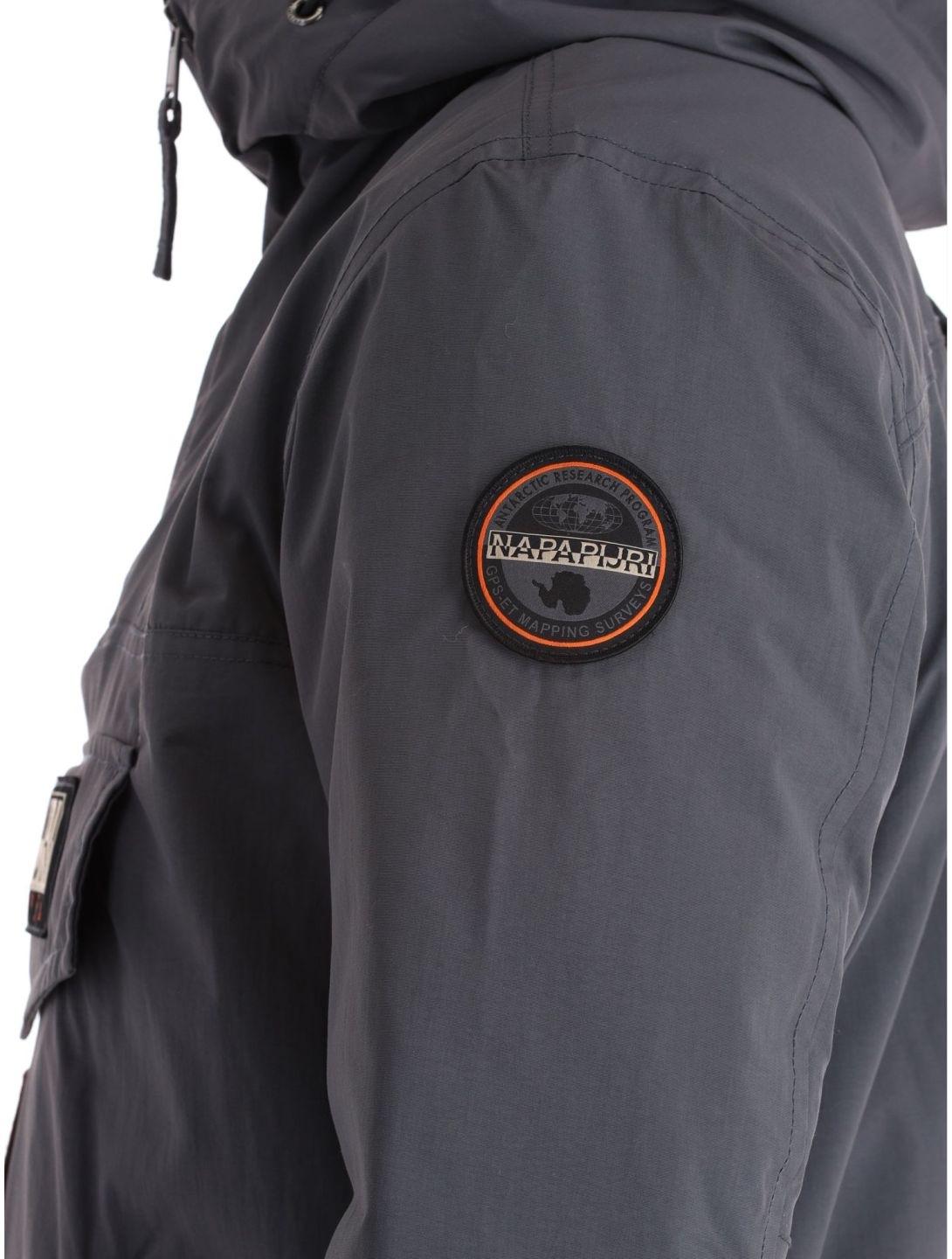 Napapijri, Rainforest Pocket 2 kurtka anorak mężczyźni Dark Grey Solid szary 