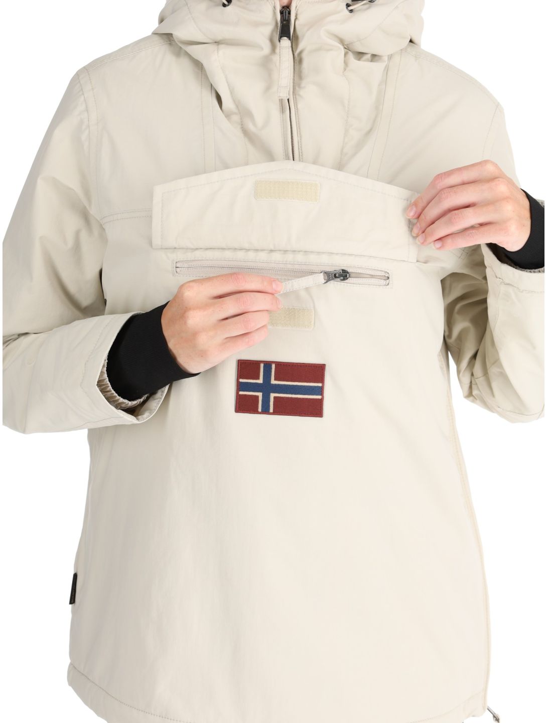 Napapijri, Rainforest W Winter 5 kurtka anorak kobiety Beige Silver beżowy 