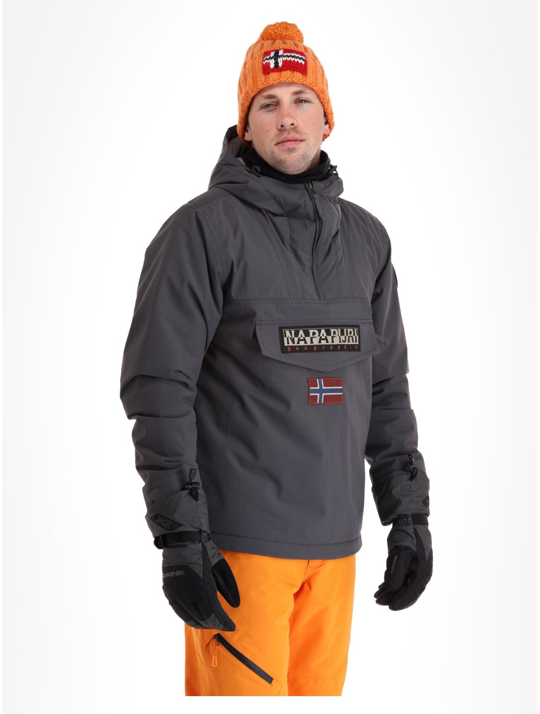 Napapijri, Rainforest Winter 3 kurtka anorak mężczyźni Dark Grey Solid szary 