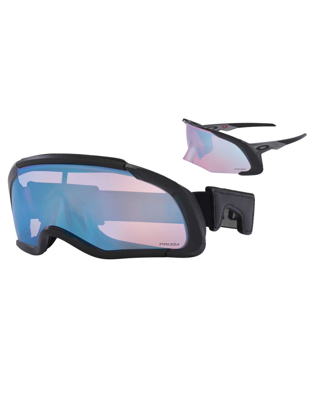 Oakley, Flex Scape okulary przeciwsłoneczne unisex Matte Grey Smoke - Prizm Snow Sapphire Iridium szary 