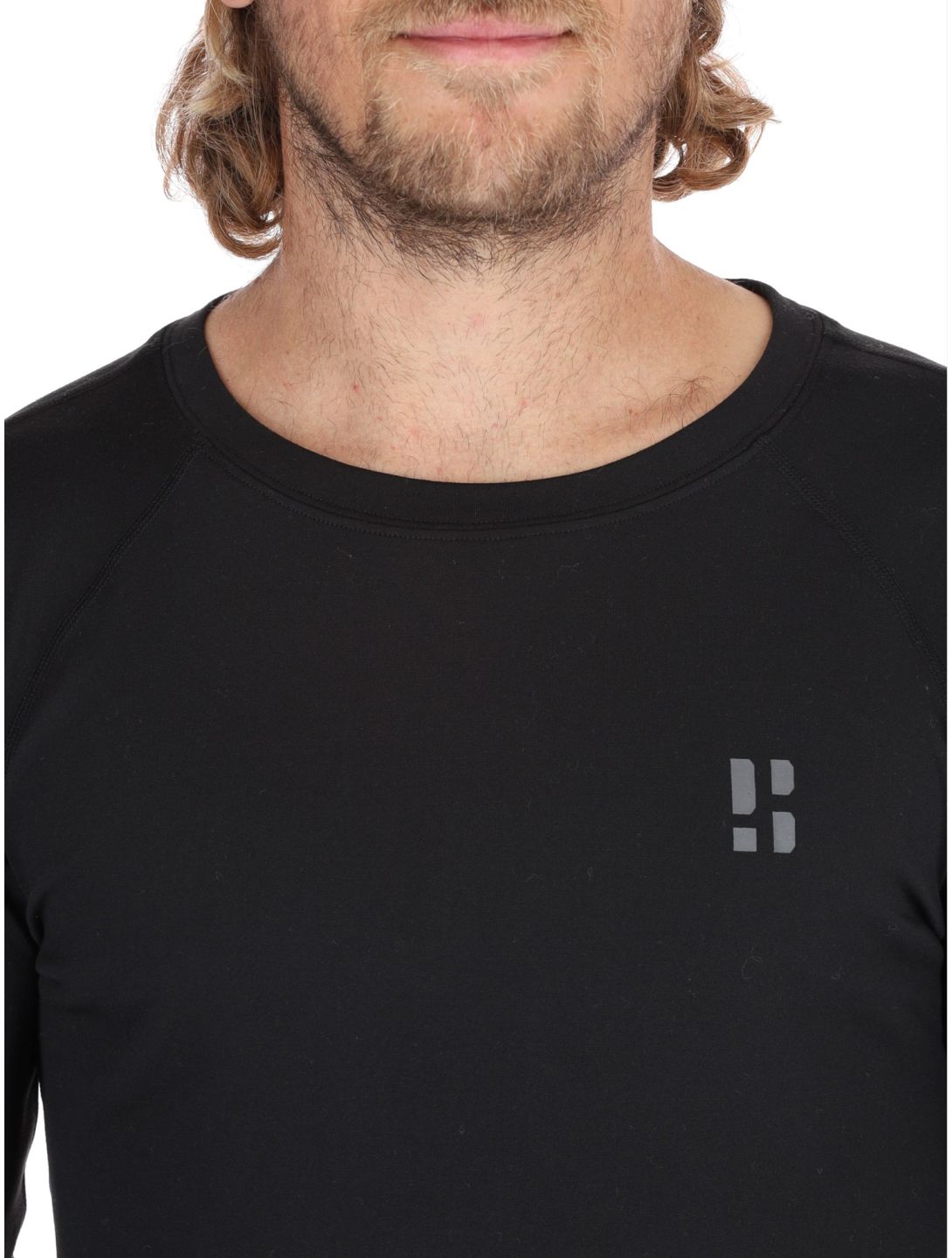 Poederbaas, Lightweight Baselayer koszulka termoaktywna mężczyźni Black czarny 